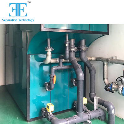 Control automático 480 VAC Sistema de electrocoagulación industrial 0.5 m3/h para el tratamiento de aguas residuales