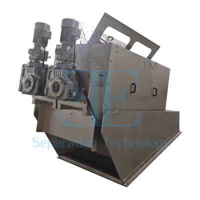 Presión a tornillo de lodo seco 24 kg/H-40 kg/H Máquina de presión a tornillo de deshidratación