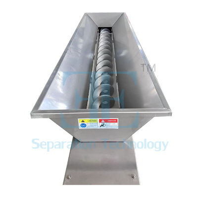 0.8m3/H-12m3/H Prensa de deshidratación por tornillo 0.4kw Prensa de deshidratación por lodo por eje