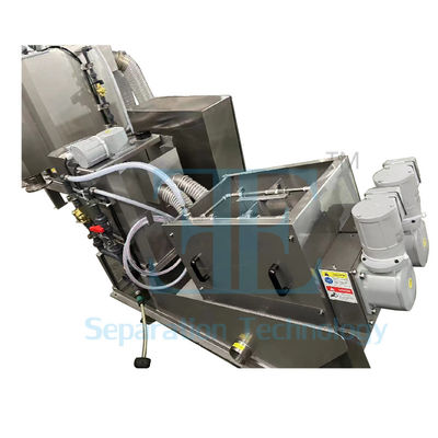 Máquina de deshidratación con tornillo de 12000L/h 40kg/h Prensa de tornillo de placas múltiples