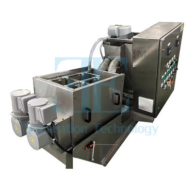 Máquina de deshidratación con tornillo de 12000L/h 40kg/h Prensa de tornillo de placas múltiples