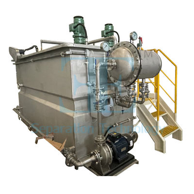 0.2kw Skimmer DAF Planta de tratamiento de aguas DAF Sistema de flotación de aire disuelto