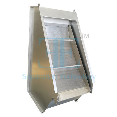 5L/H pantalla estática Aguas residuales pretratamiento Acero inoxidable Cuña de alambre de pantalla