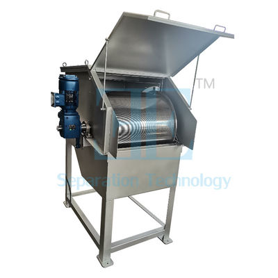0.75kw SUS304 Máquina de detección de tambor rotativo DN350 Flanca de salida Filtro de pantalla de tambor rotativo