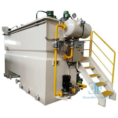 Flotación de aire disuelto de bajo mantenimiento 3.75kw Potencia de la bomba y 0.75kw de la potencia del agitador