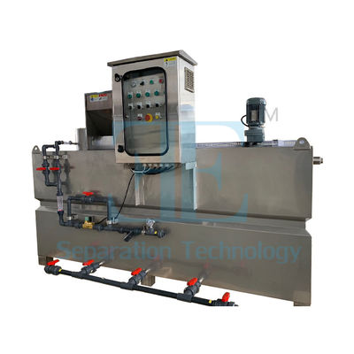 Producto caliente 2022 Sistema de dosificación de polímeros controlado por PLC Agitador de ecualización de 0,75kw