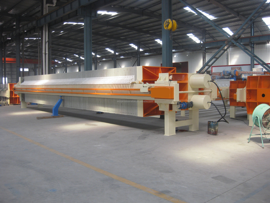 Prensa de filtro hidráulica manual de 6 m2 para deshidratación de lodos 220V-415V