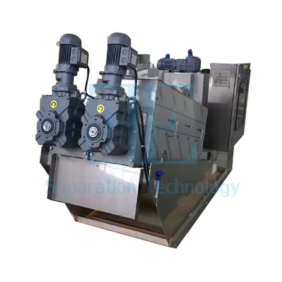 Máquina de deshidratación de lodos de prensa de tornillo de 1 kW Capacidad 0,8-12 m3/h